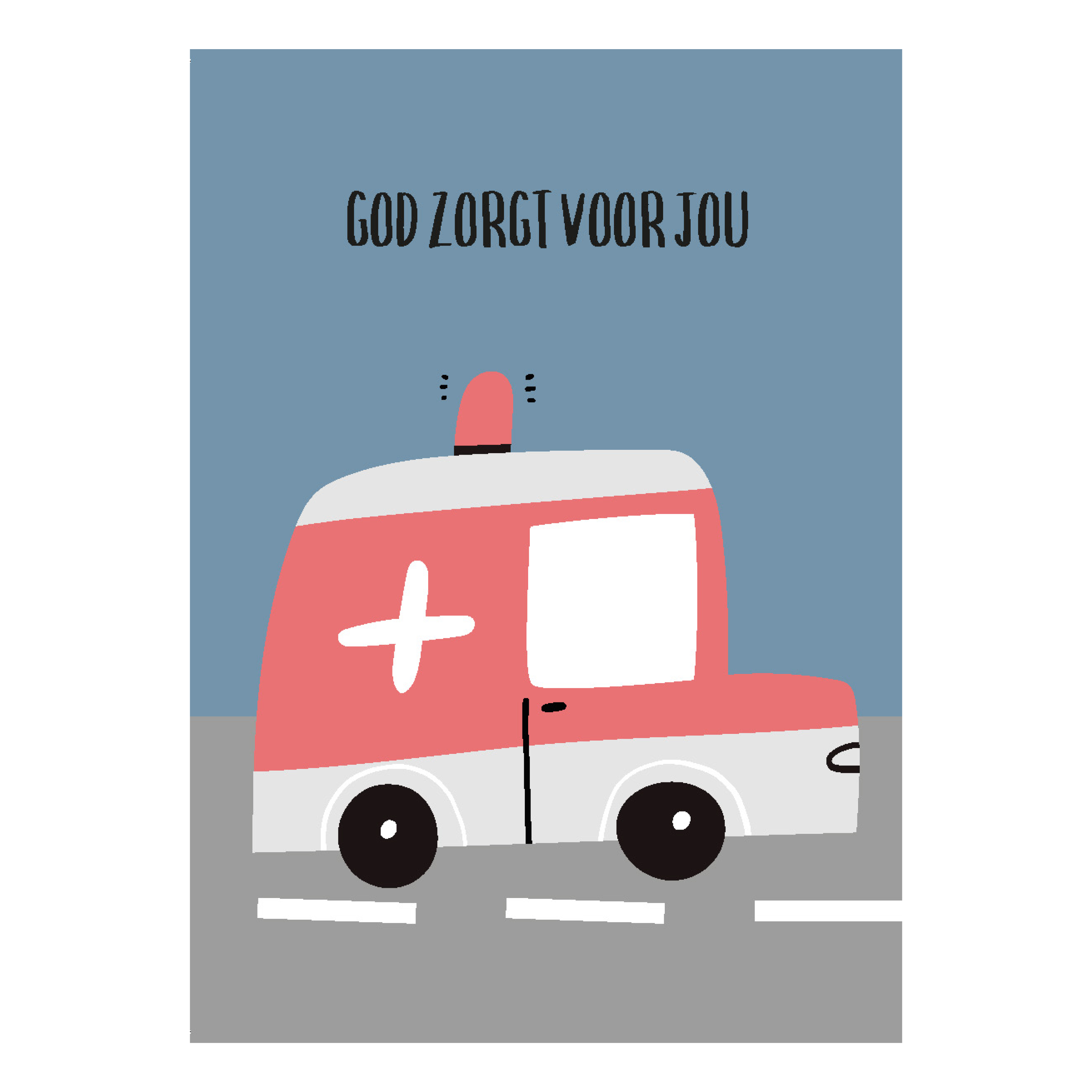 Kinderkaart 'God zorgt voor jou'