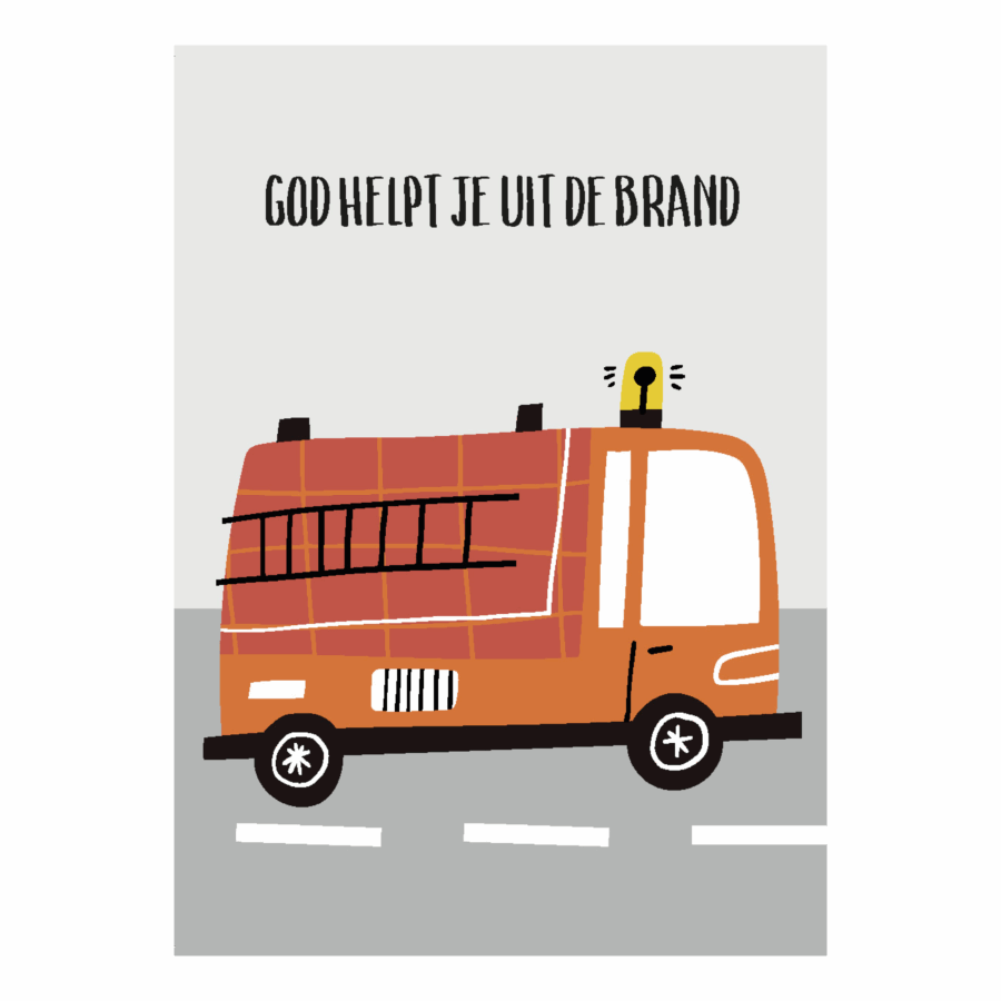 Kinderkaart 'Uit de brand'