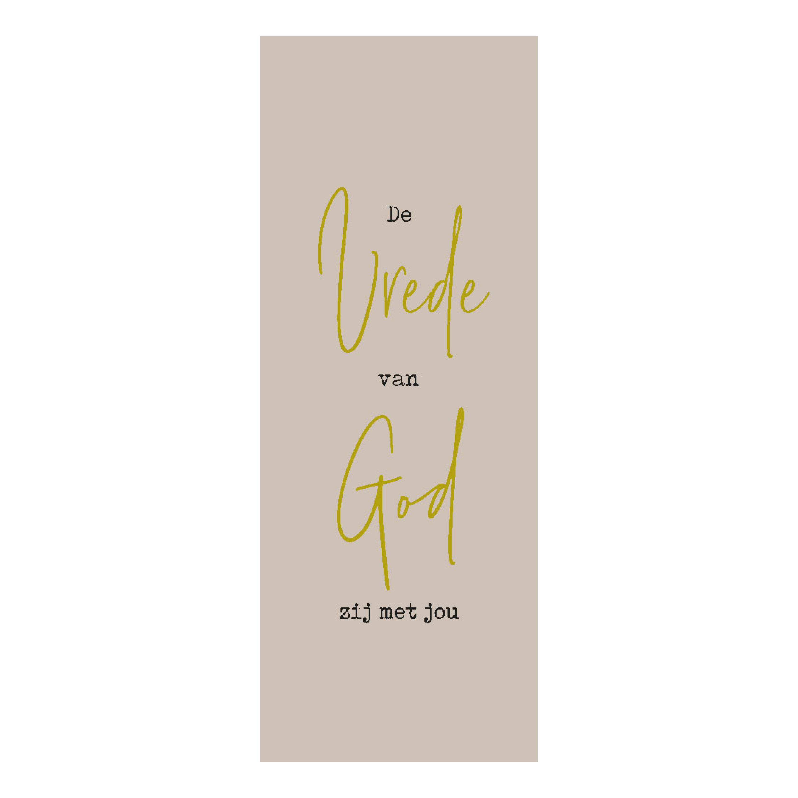 Boekenlegger 'De Vrede van God'