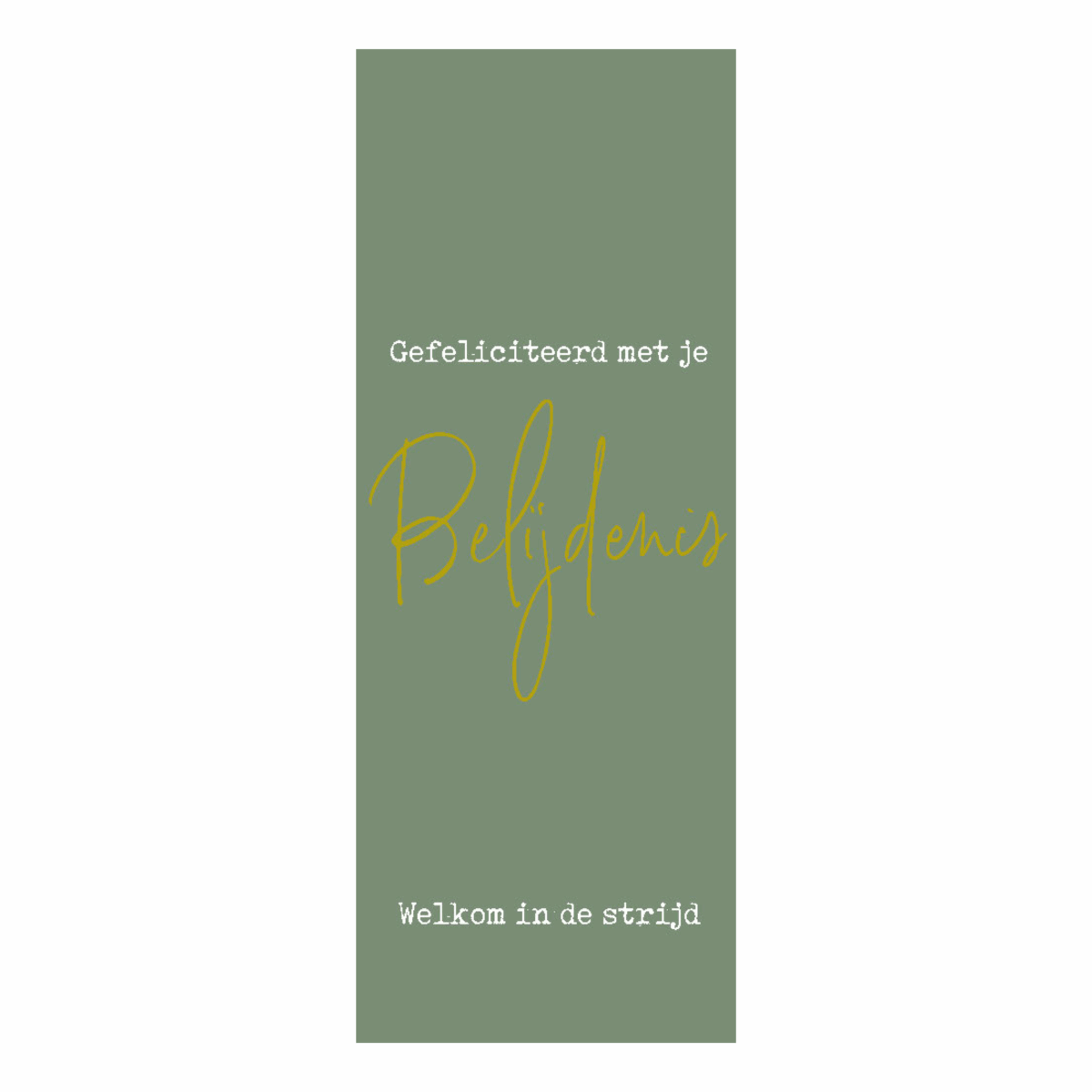 Boekenlegger 'Gefeliciteerd Belijdenis'