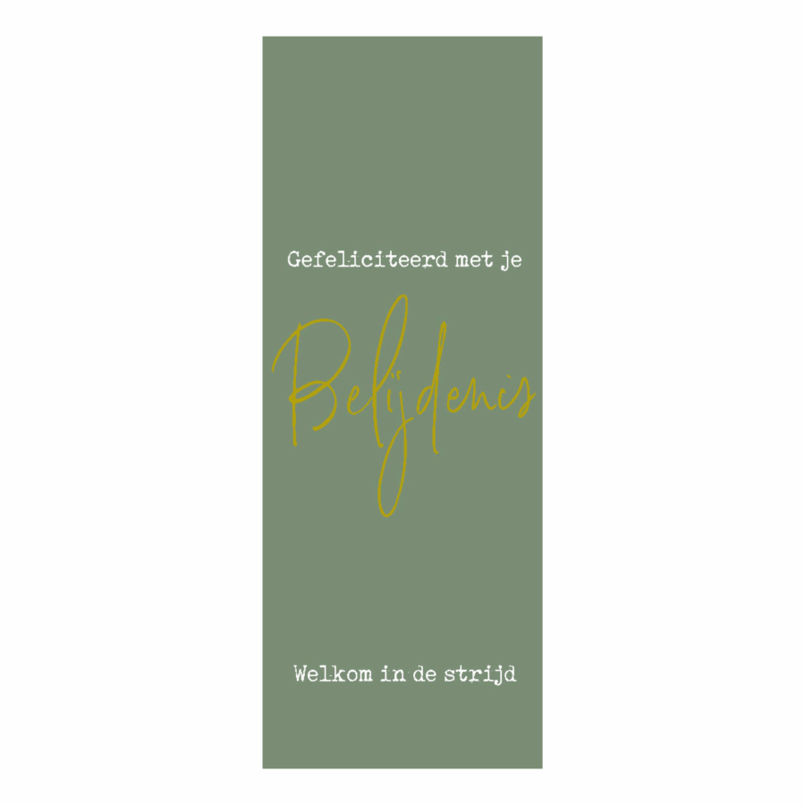 Boekenlegger 'Gefeliciteerd Belijdenis'