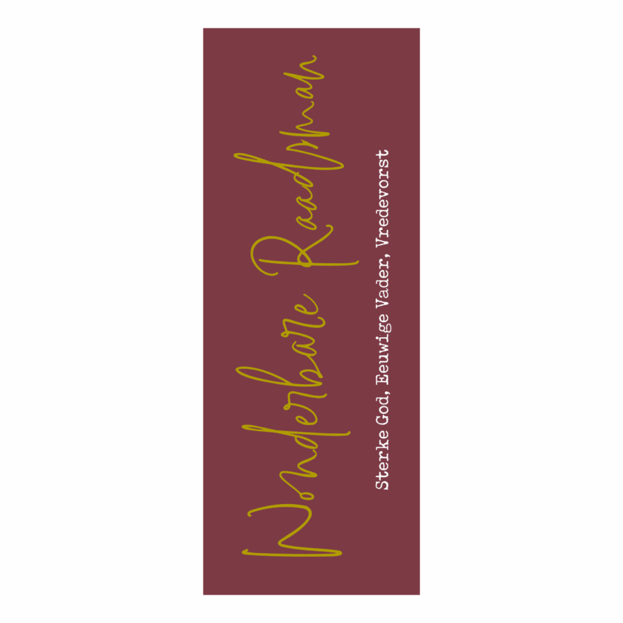 Boekenlegger 'Wonderbare Raadsman'