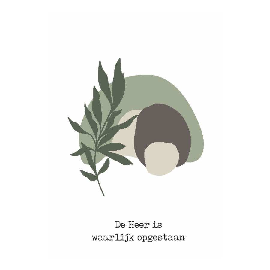 Wenskaart 'De Heer is waarlijk'