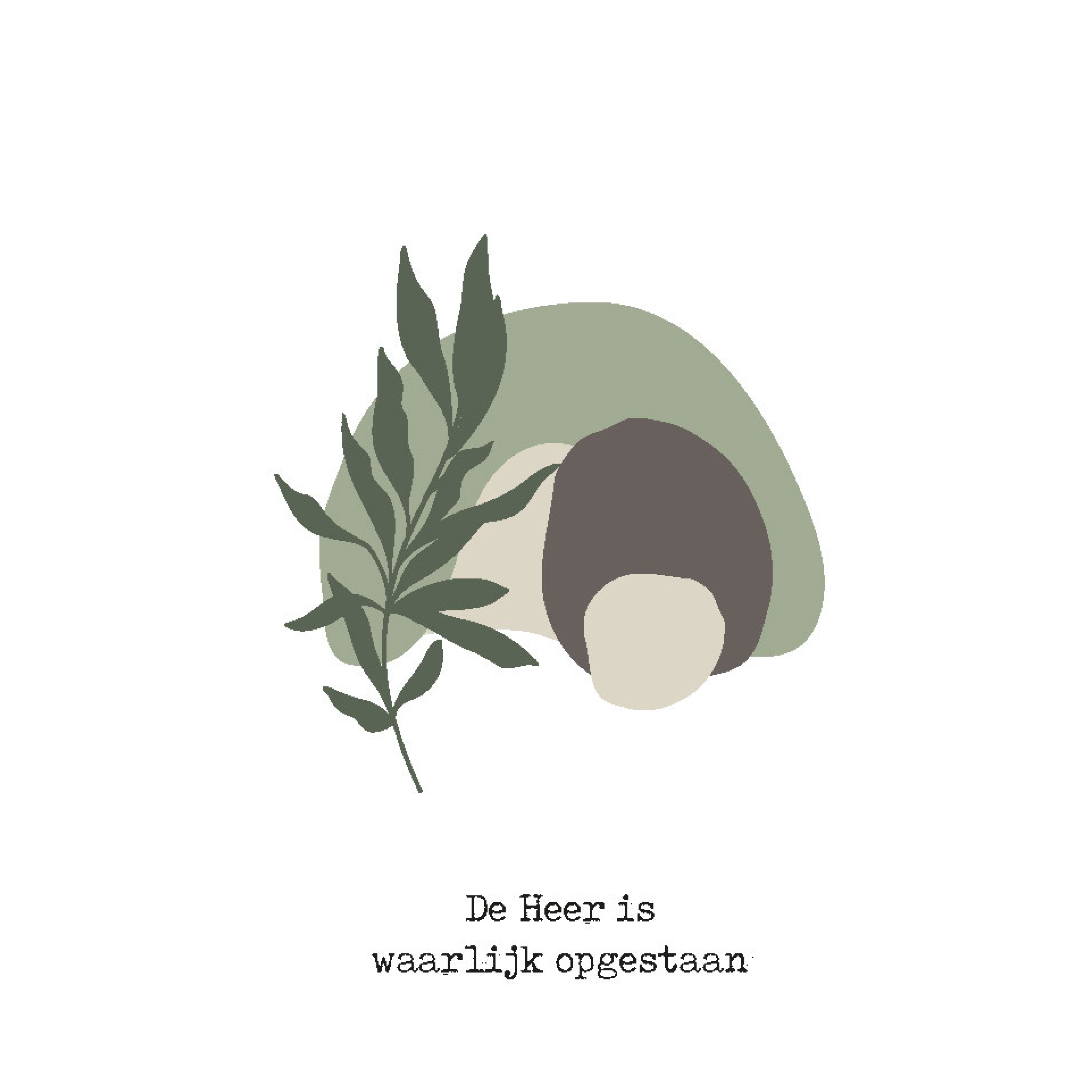 Wenskaart 'De Heer is waarlijk'