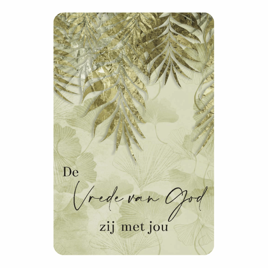 Minikaartje 'Vrede van God'