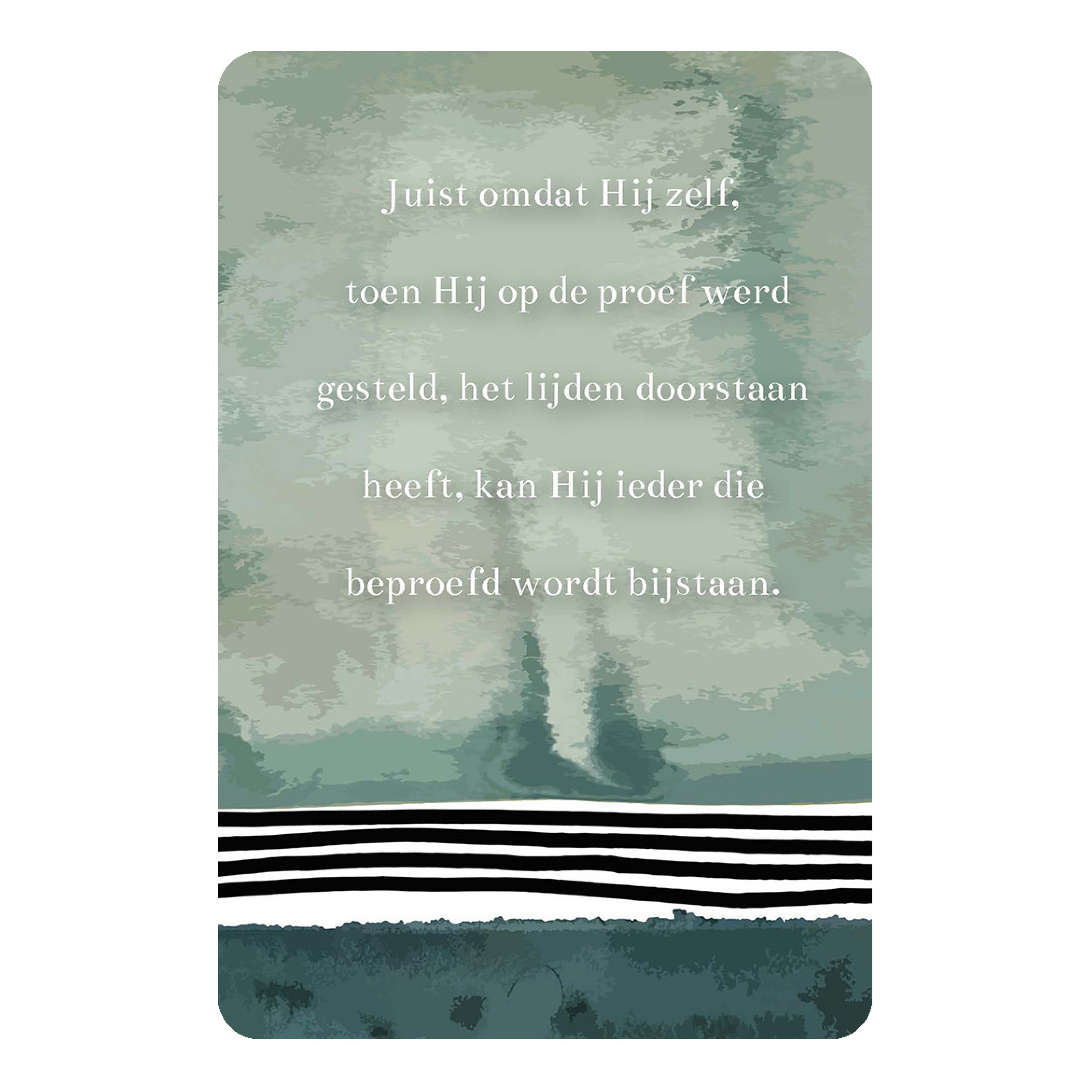 Minikaartje 'Hij kan bijstaan'