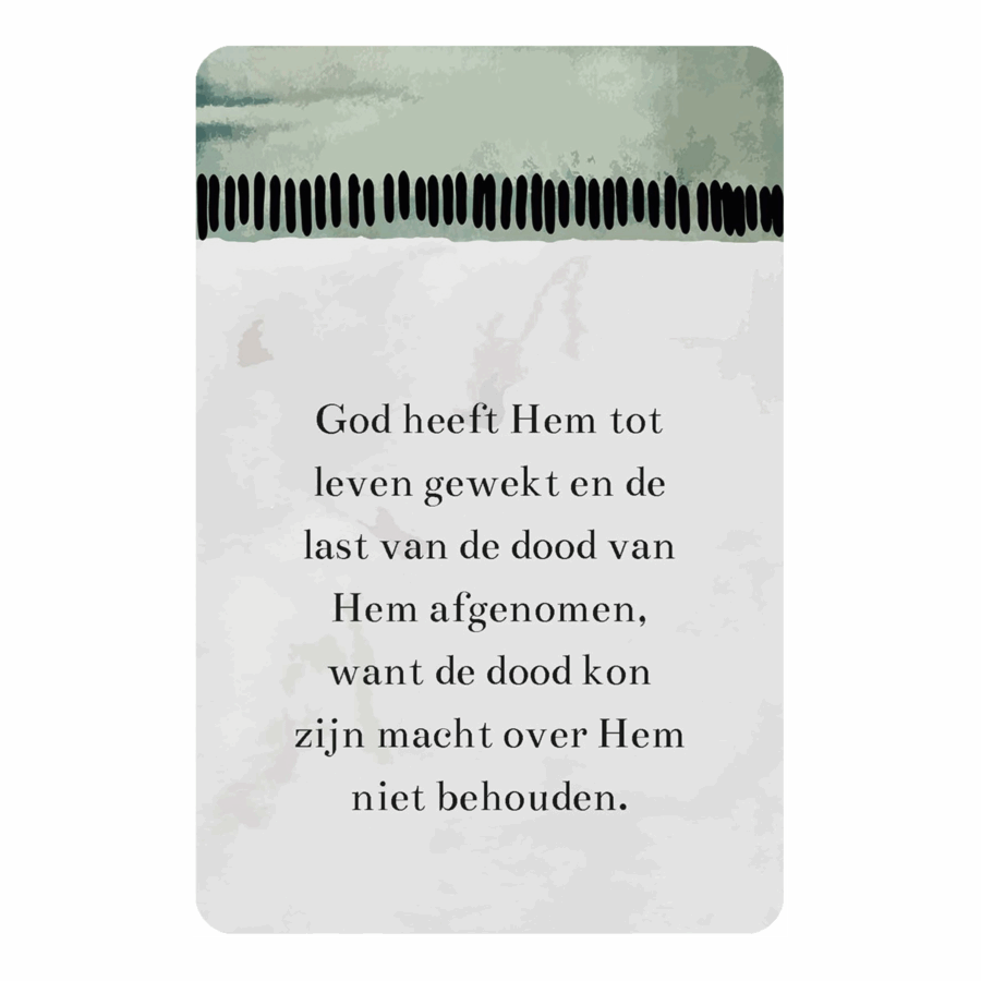 Minikaartje 'Tot leven gewekt'