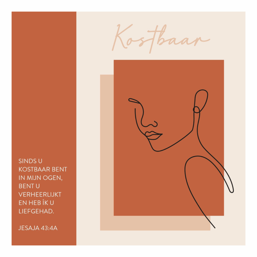 Kaart 'Kostbaar in Mijn ogen'