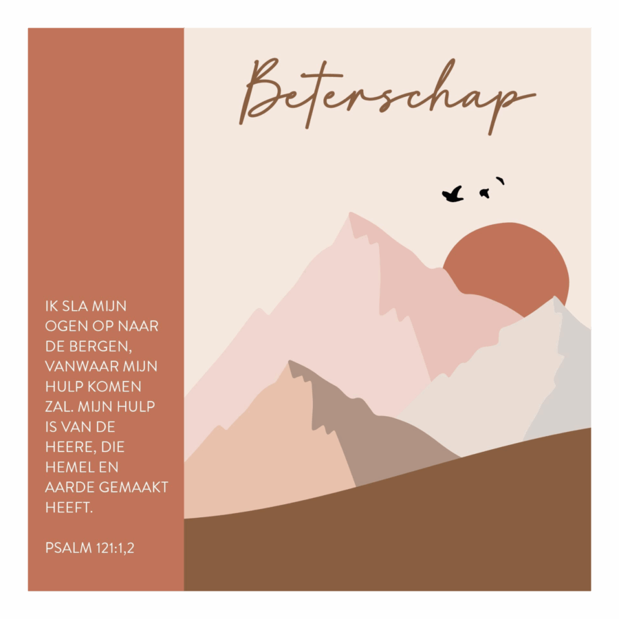 Kaart 'Ik sla mijn ogen op'