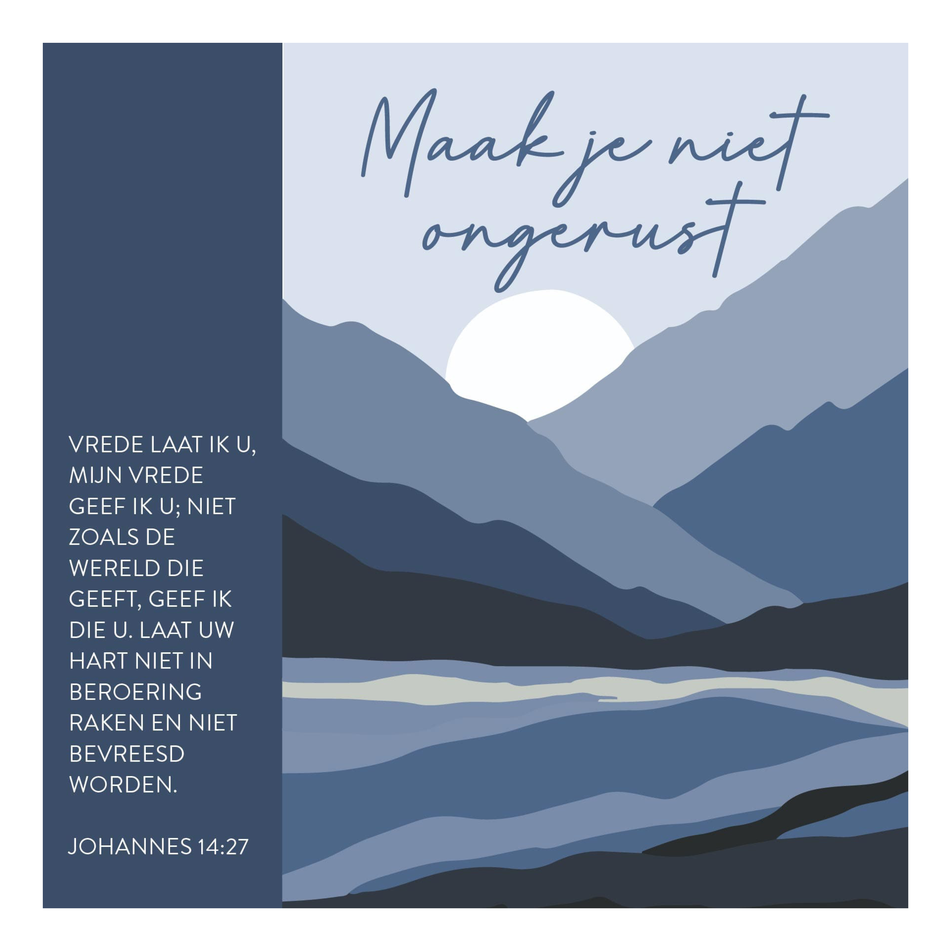 Kaart 'Maak je niet ongerust'