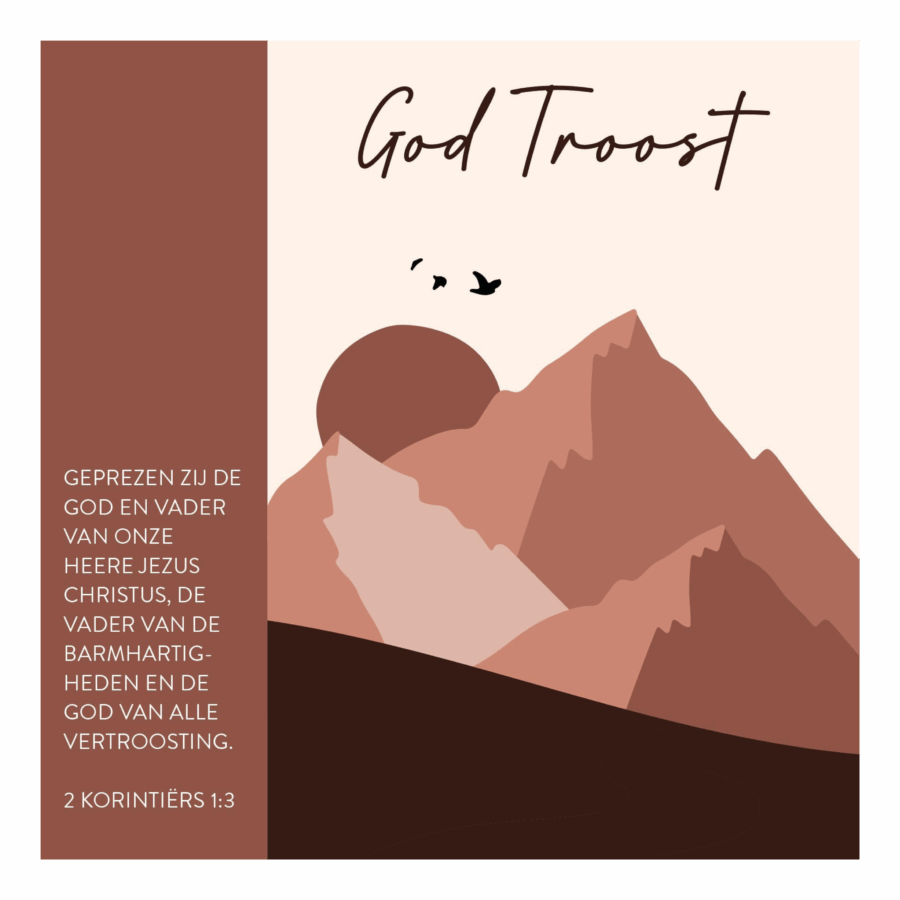 Kaart 'God troost'