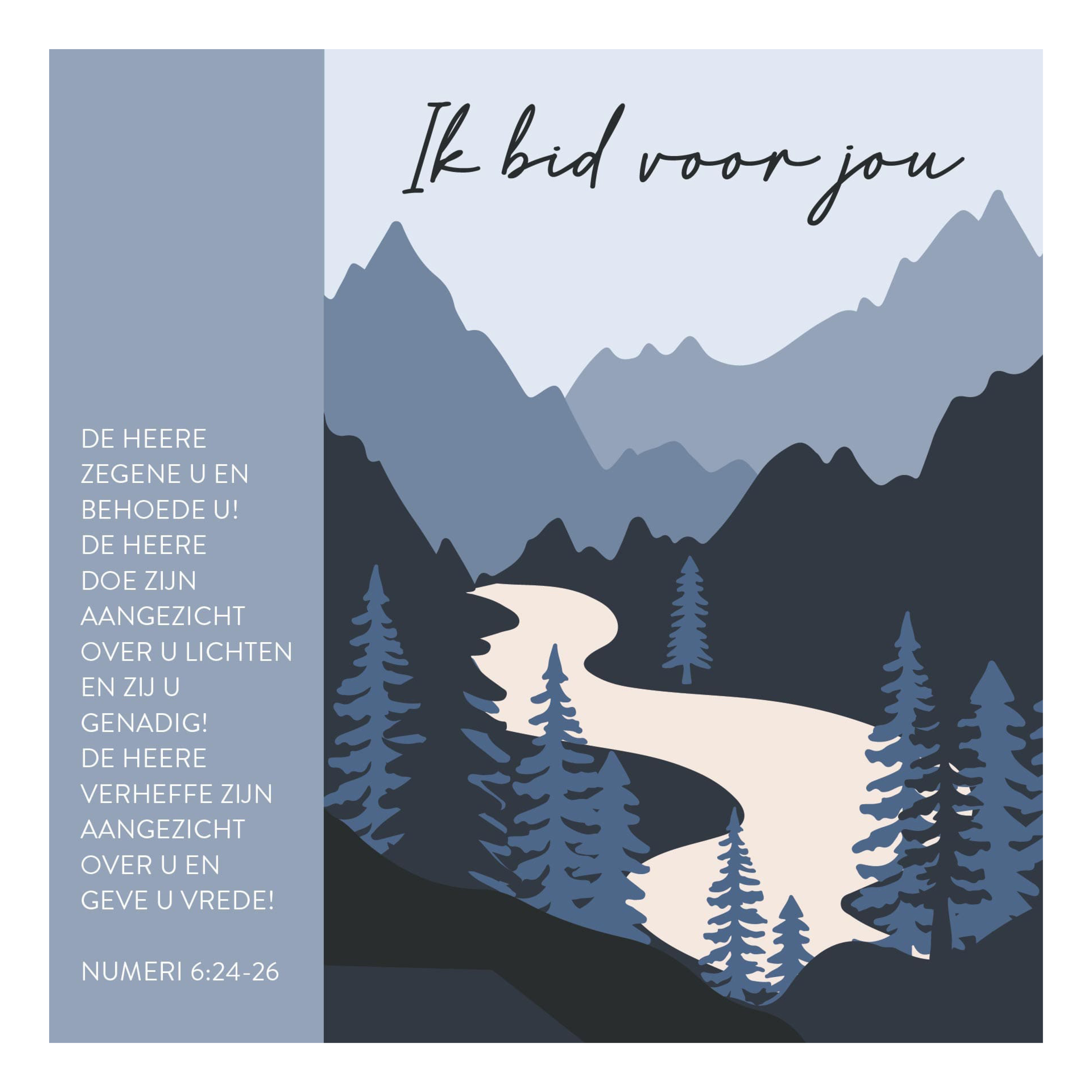 Kaart 'Ik bid voor jou'