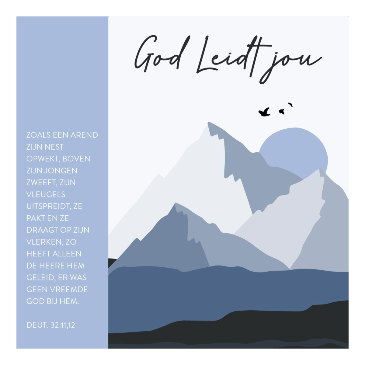 Kaart 'God leidt jou'