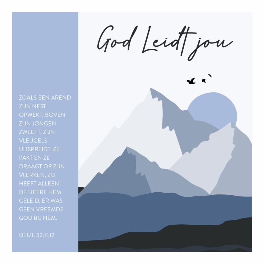 Kaart 'God leidt jou'