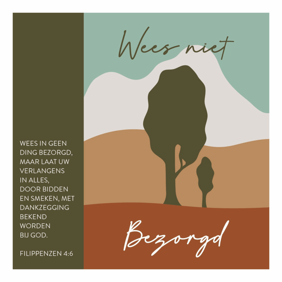 Kaart 'Wees niet bezorgd'