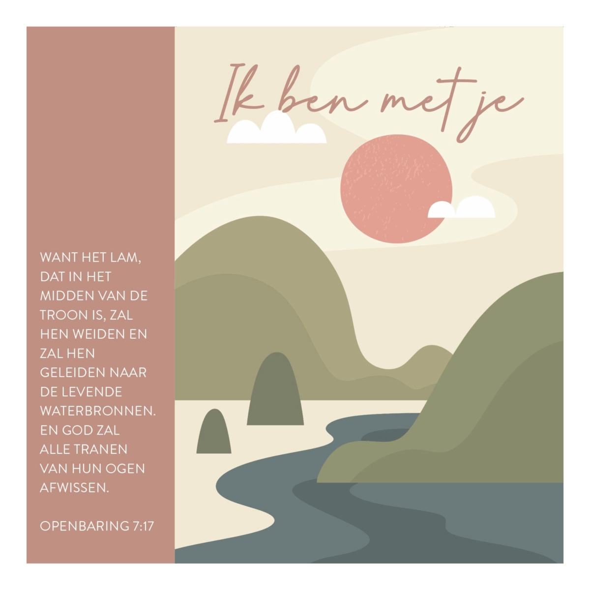 Kaart 'Ik ben met je'