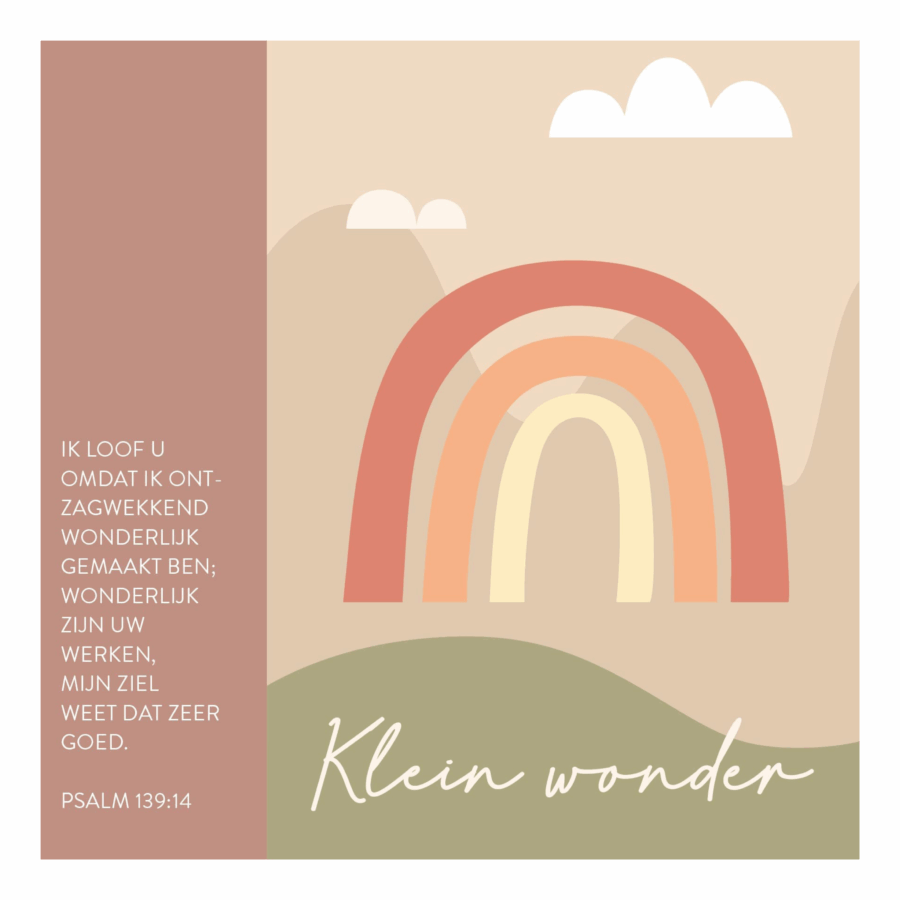 Kaart 'Klein wonder'