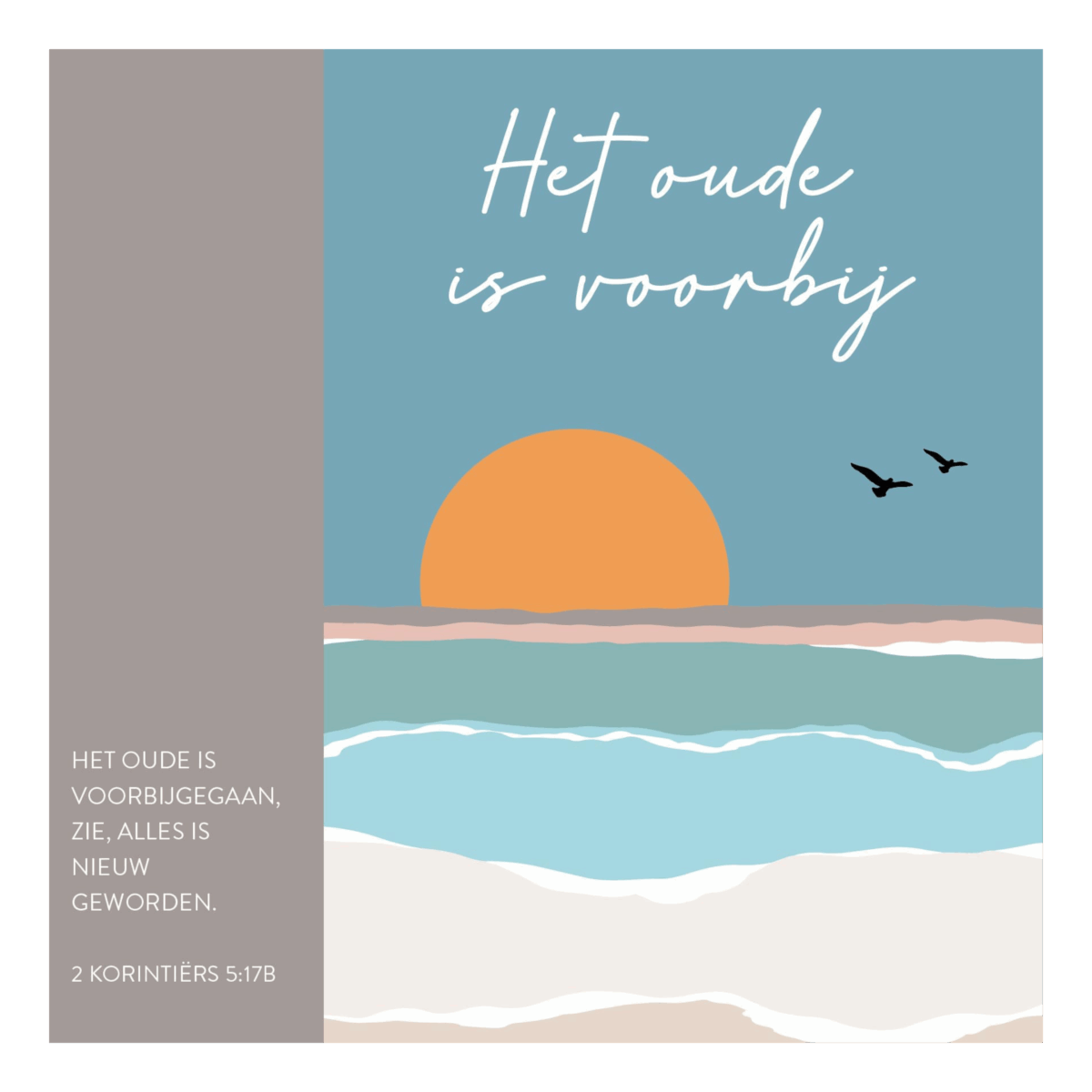 Kaart 'Het oude is voorbij'
