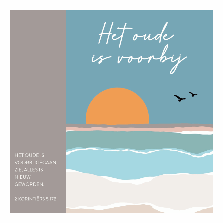 Kaart 'Het oude is voorbij'