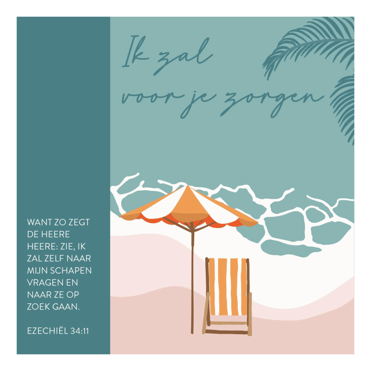 Kaart 'Ik zal voor je zorgen'