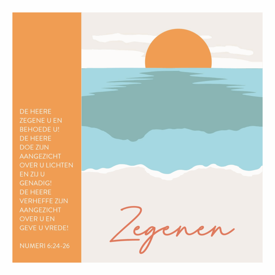 Kaart 'De Heere zegene U'