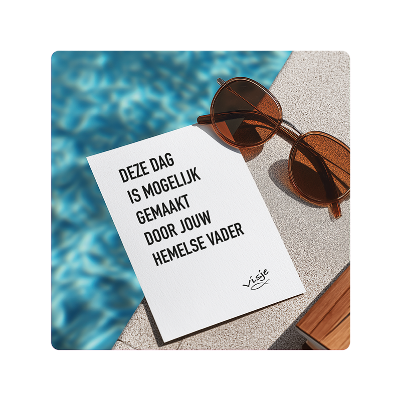 Visje bordje 'Deze dag'