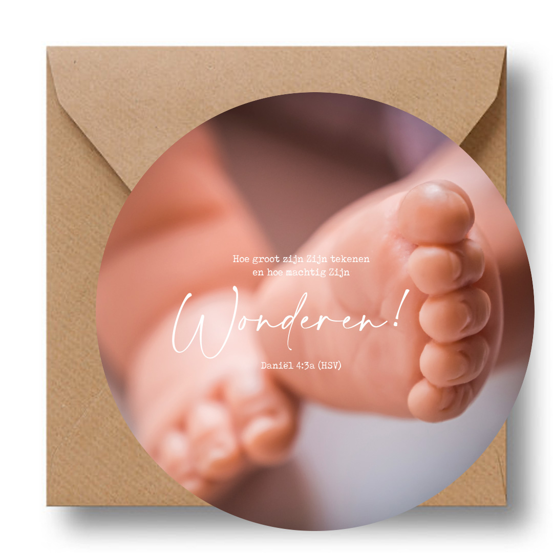 Cirkelcadeau 'Wonderen-Baby'