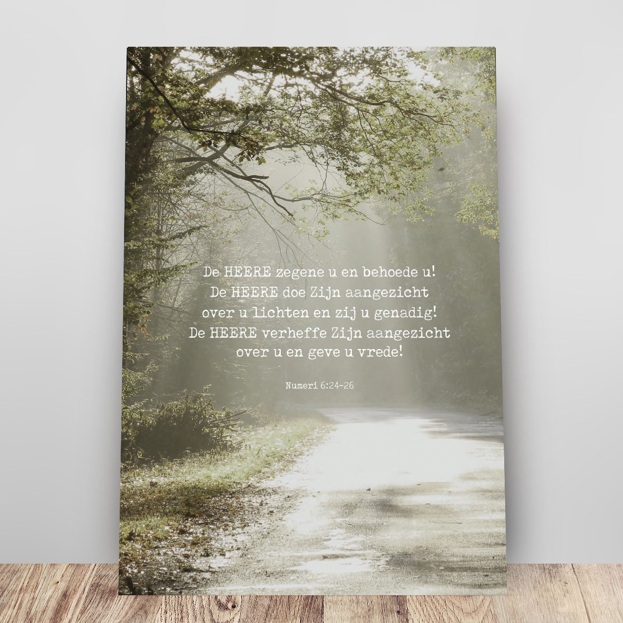 Metal Deco A3 'Zegenbede'