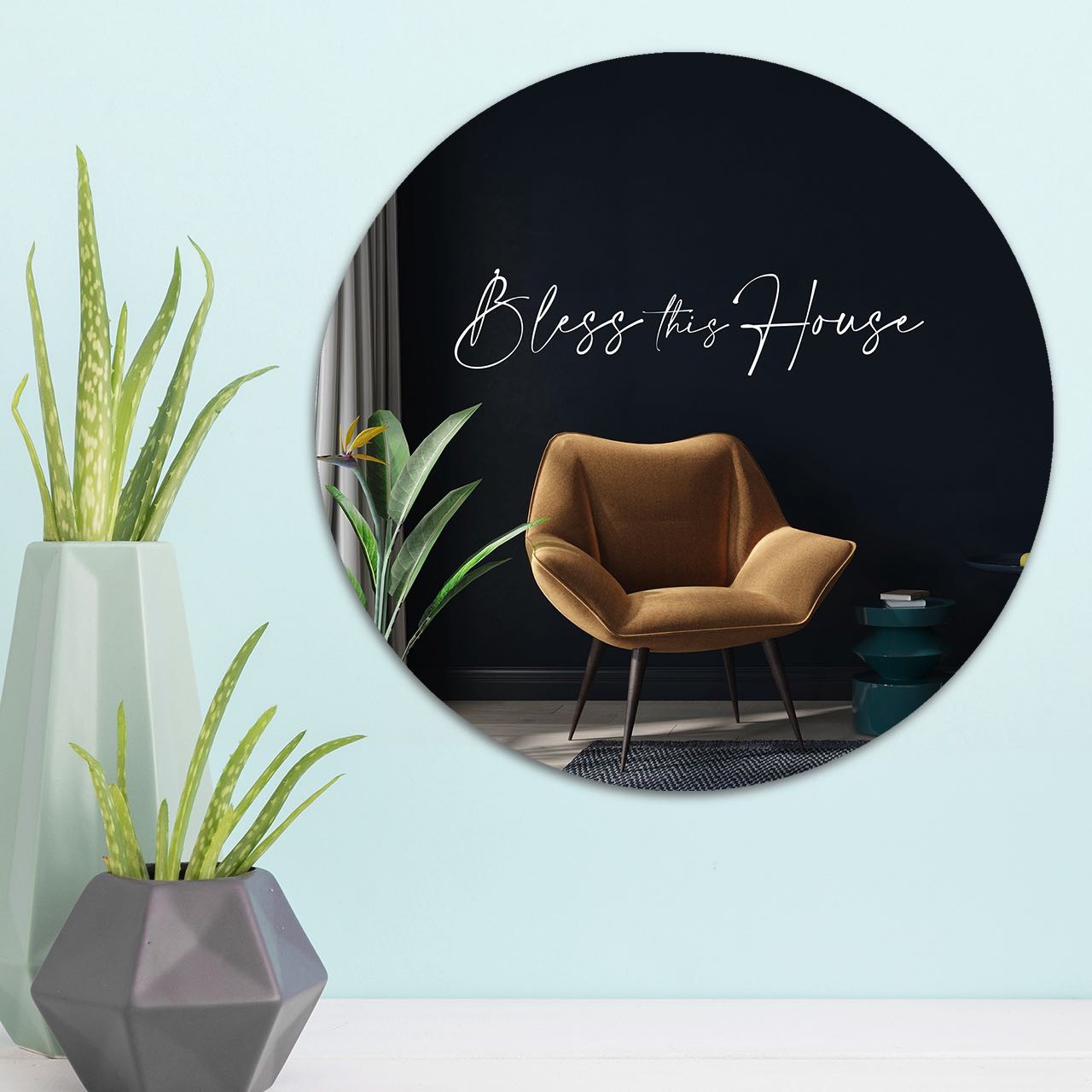 Muurcirkel 'Bless this house'