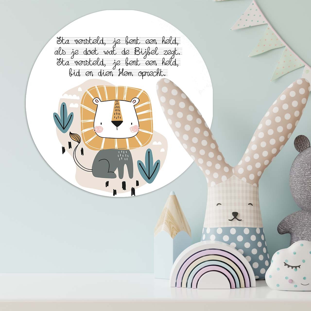 Kinder muurcirkel 'Sta versteld, je bent een held'