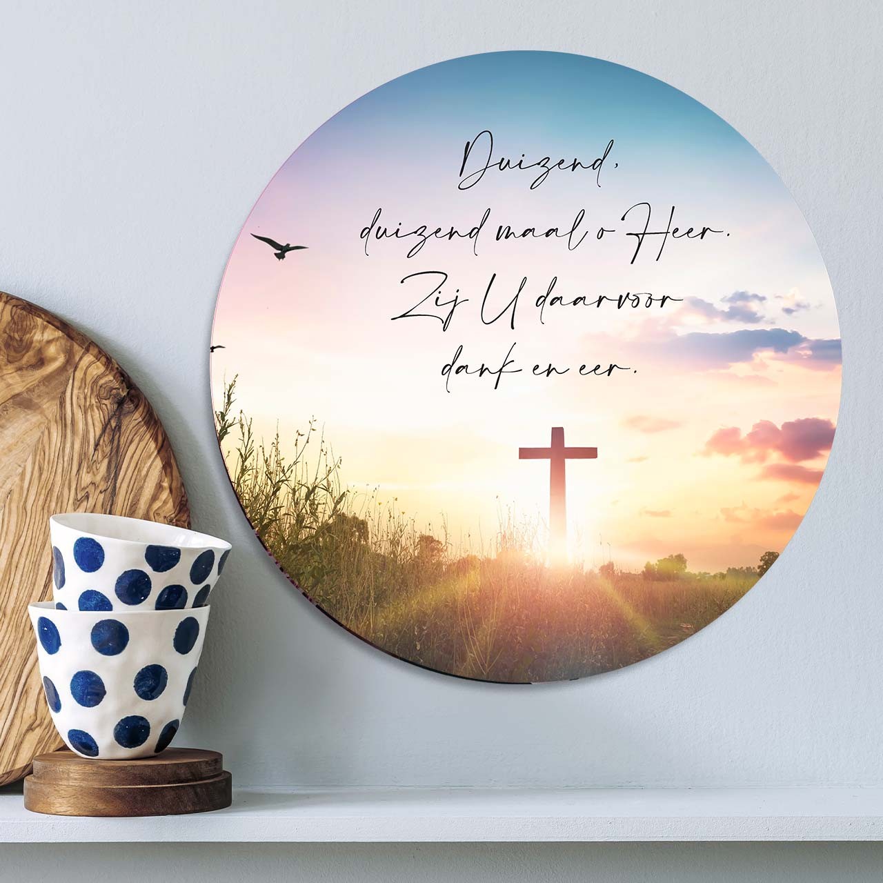 Muurcirkel 'Duizendmaal - kruis'