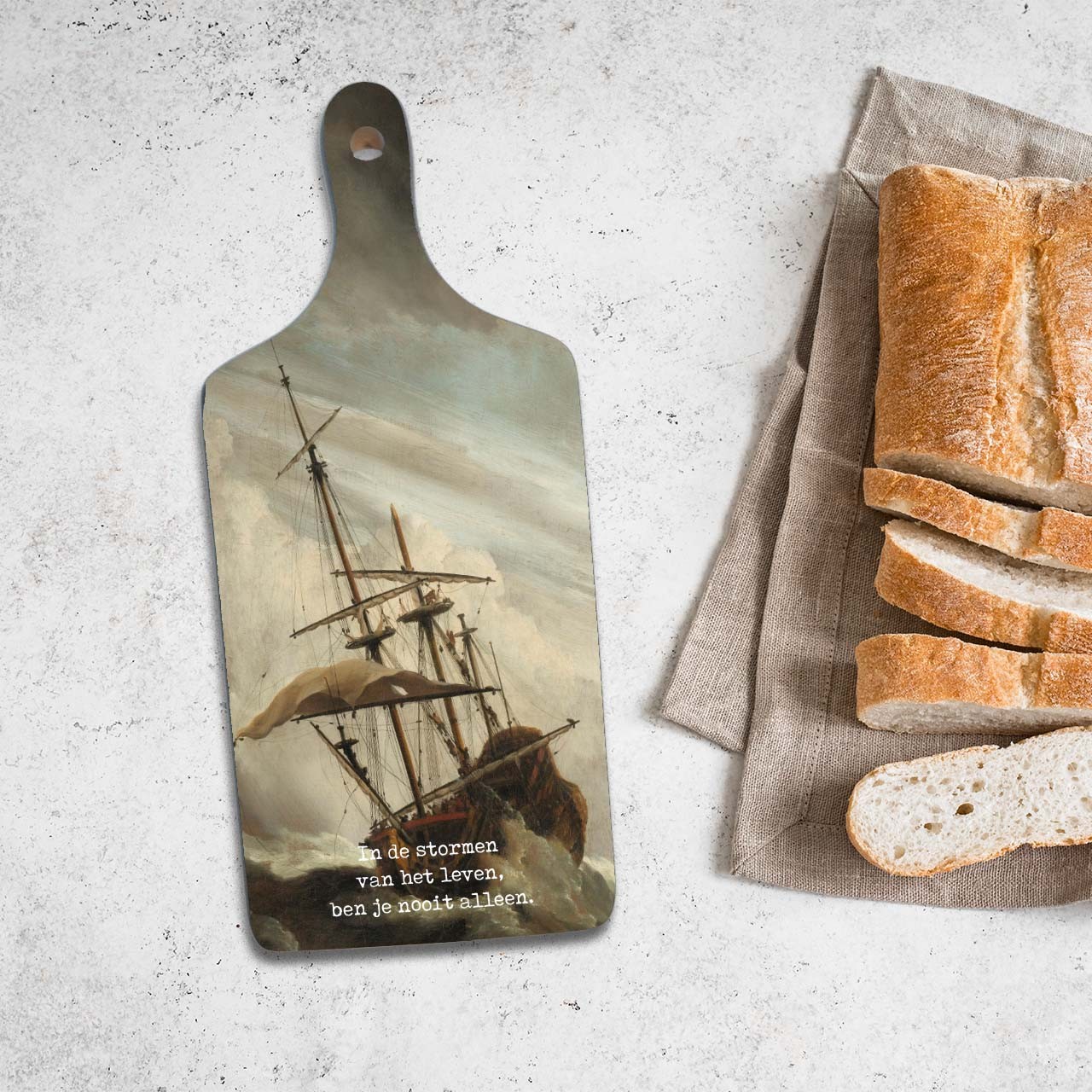 Broodplank 'In de stormen van het leven'