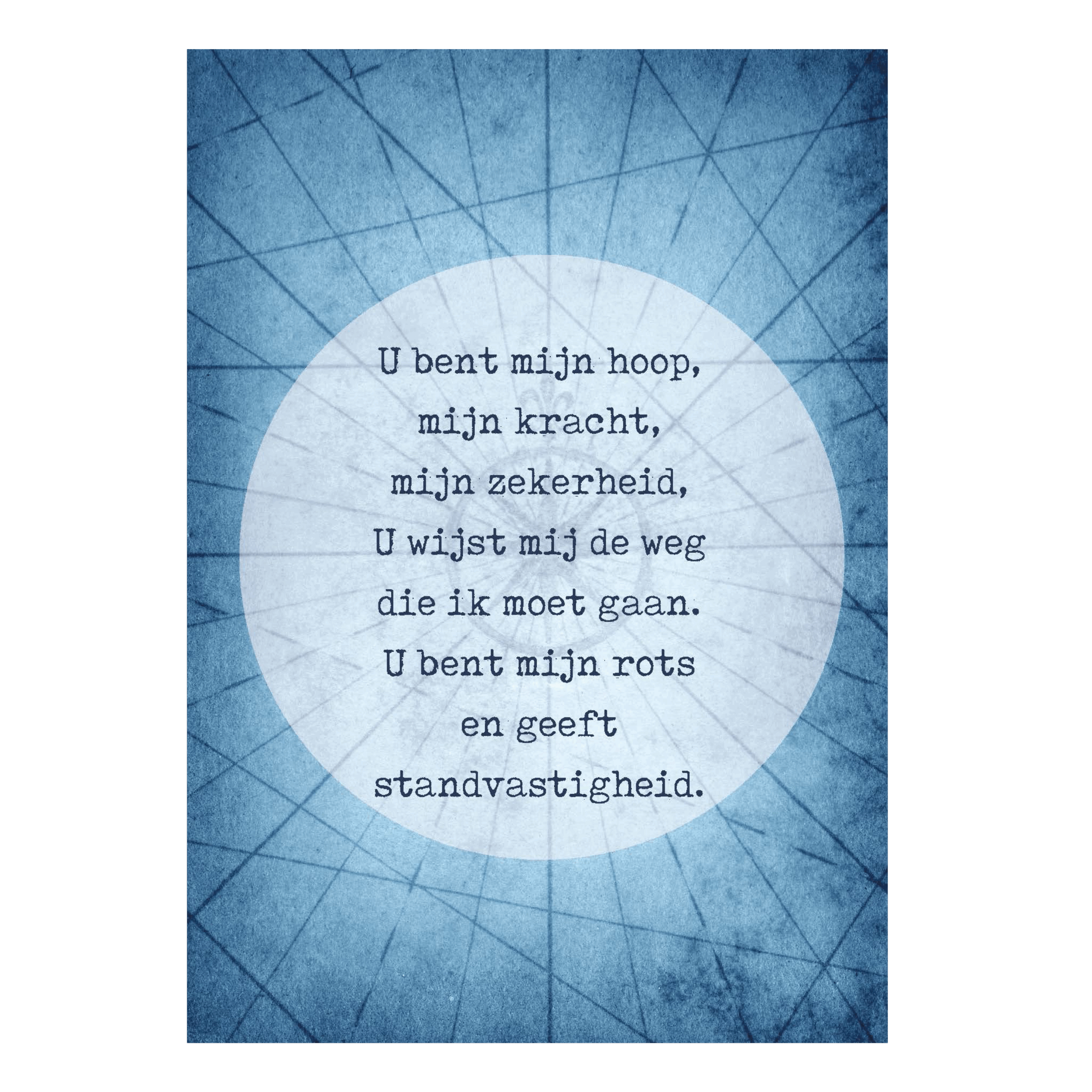 Poster A4 U bent mijn hoop'