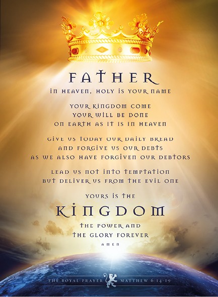 Wandbord A3 'Father in heaven'