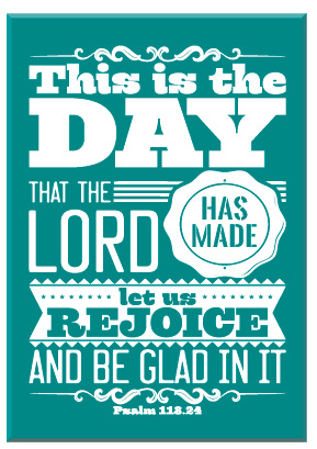 Cadeaubord 'This is the day'