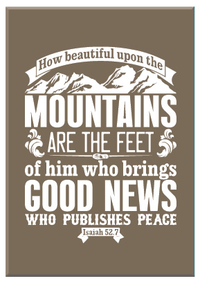 Cadeaubord how beautiful upon the mountain