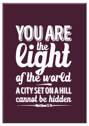 Cadeaubord light of the world