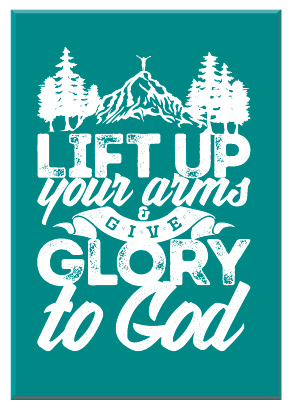 Cadeaubord 'Lift up your arms'