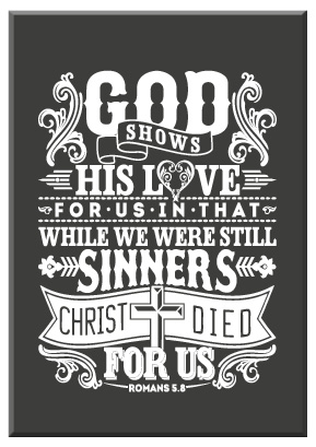 Cadeaubord 'God shows His love'