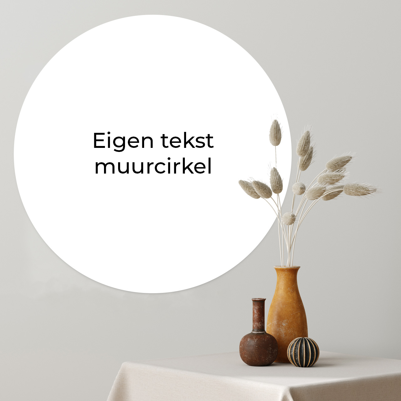 Eigen bedrukking Muurcirkel