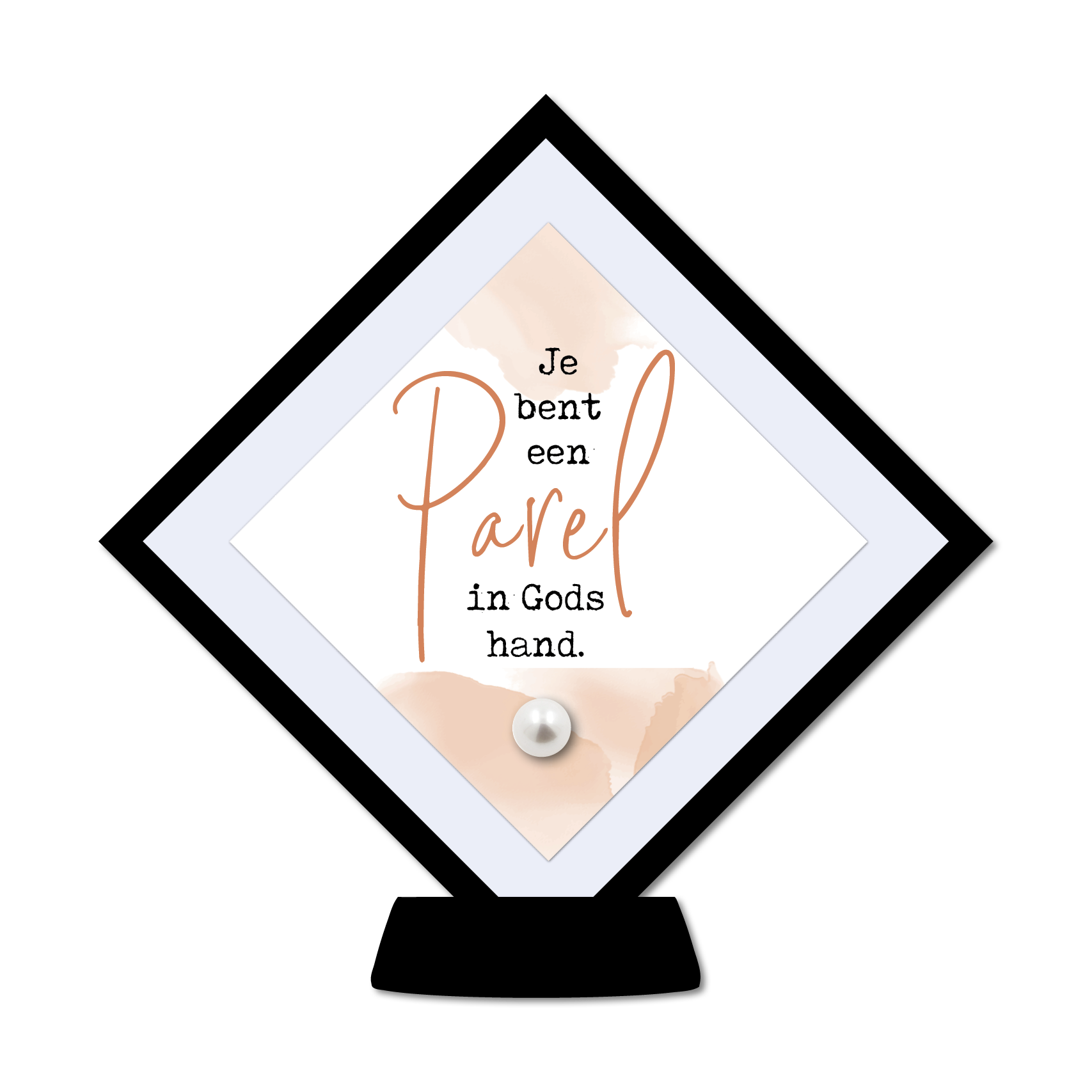 Display 'Je bent een parel'
