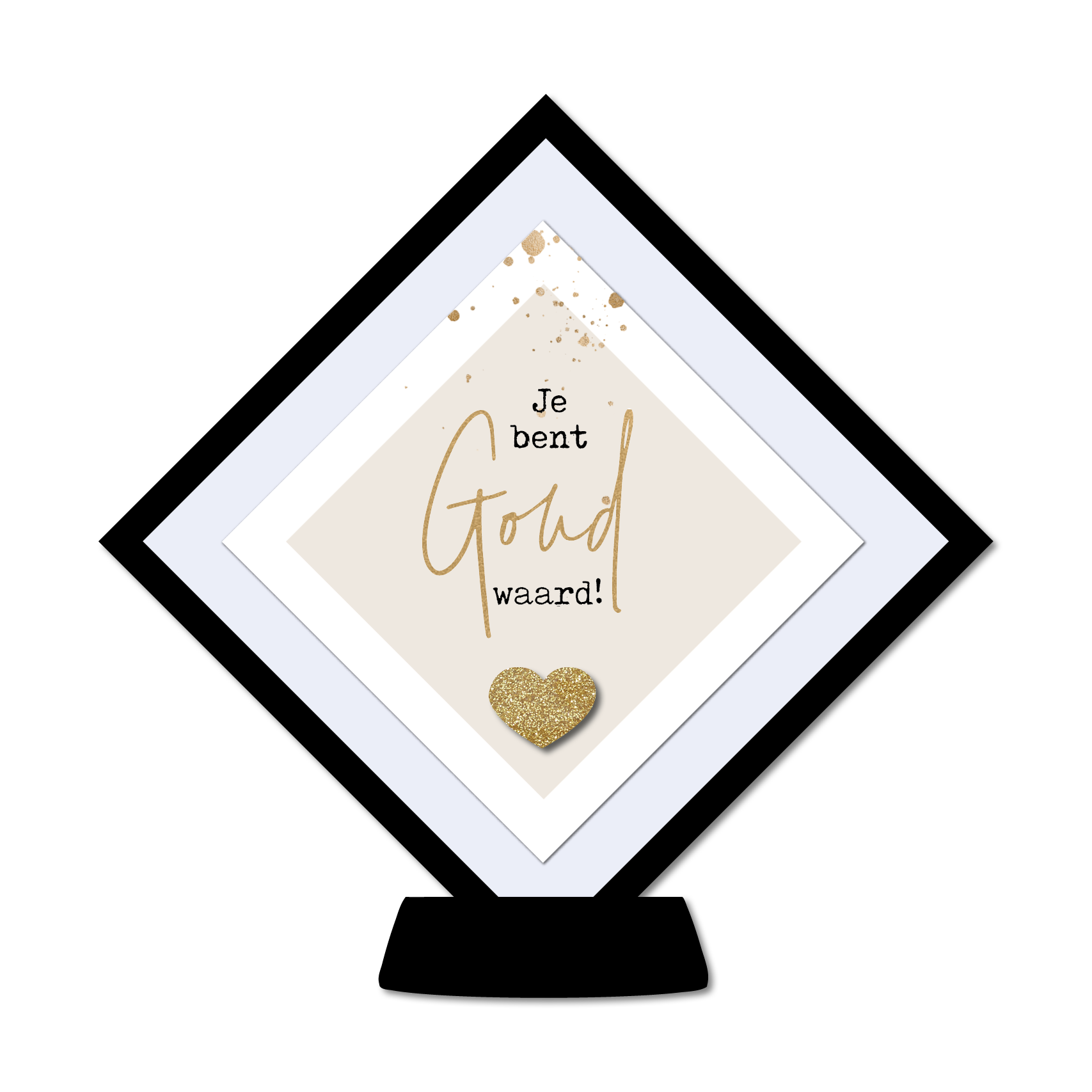 Display 'Je bent Goud waard'