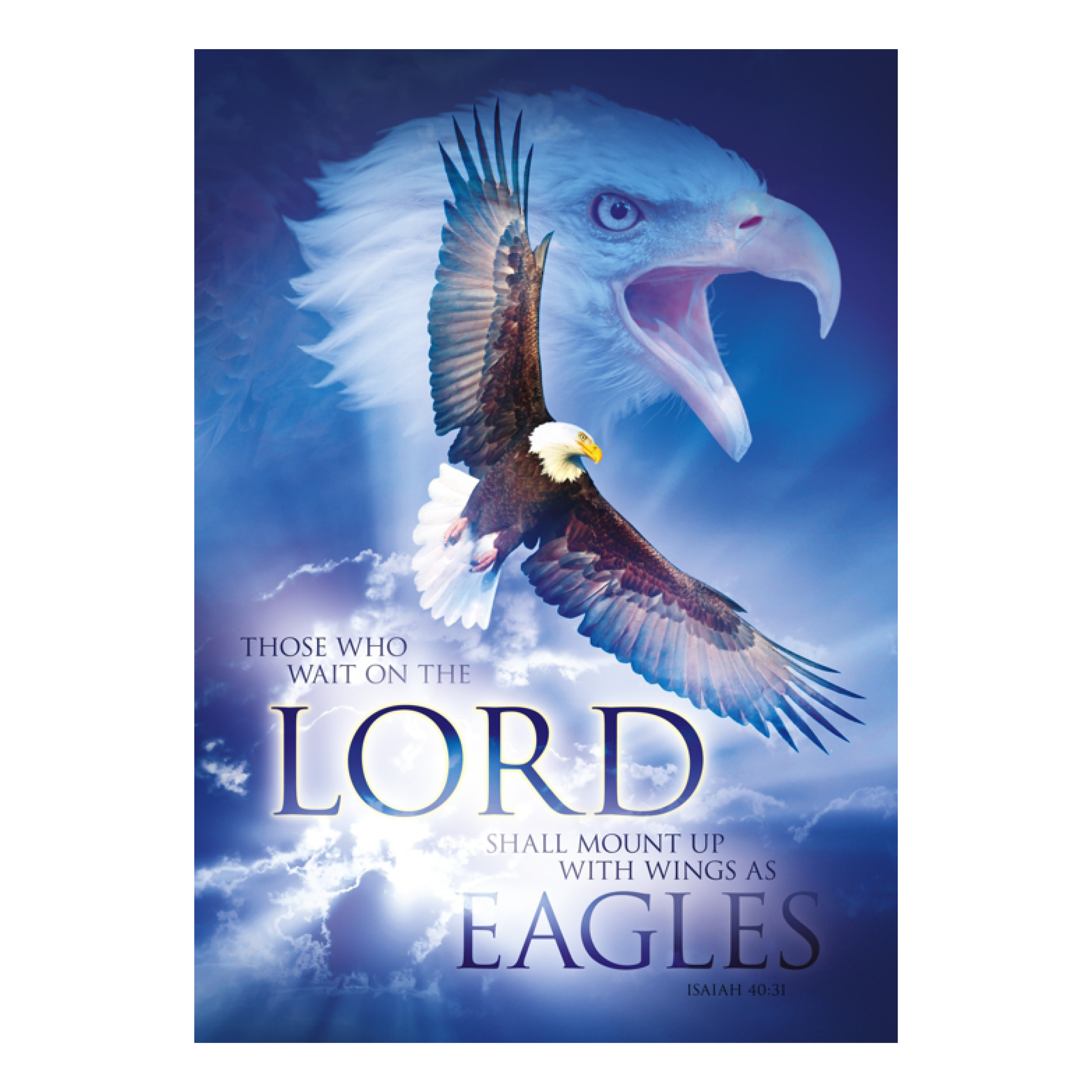 Poster A3 'Wait on the Lord'