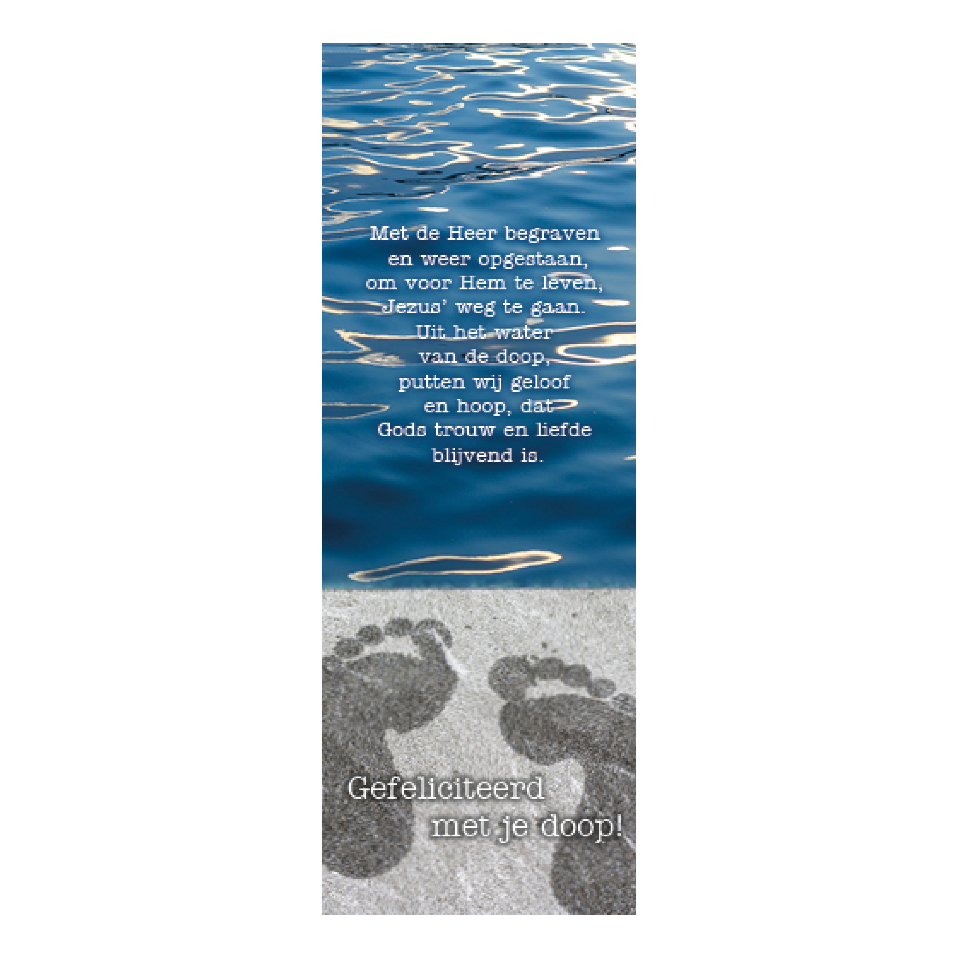 Boekenlegger gefeliciteerd doop Heer