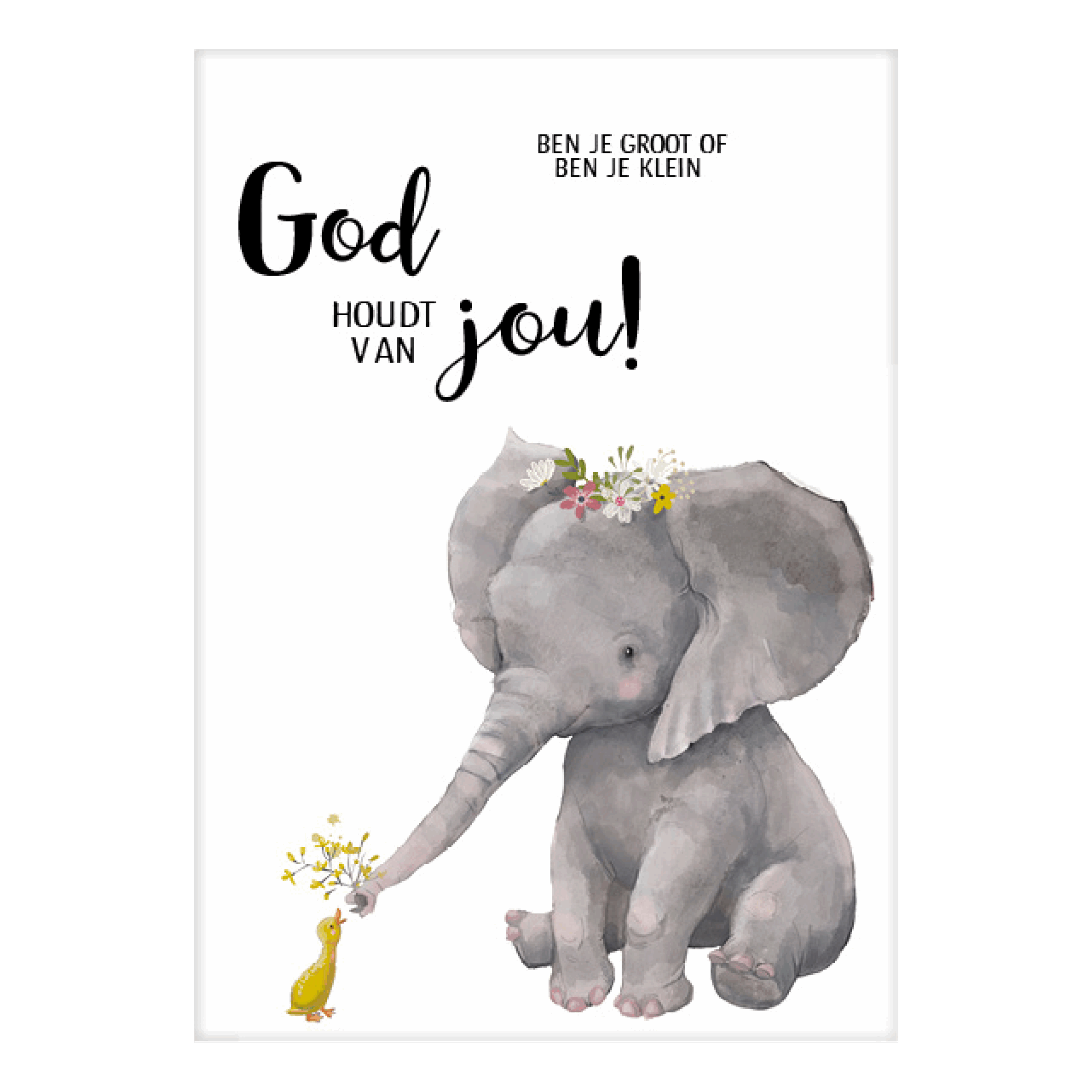 Poster 'God houdt van jou'