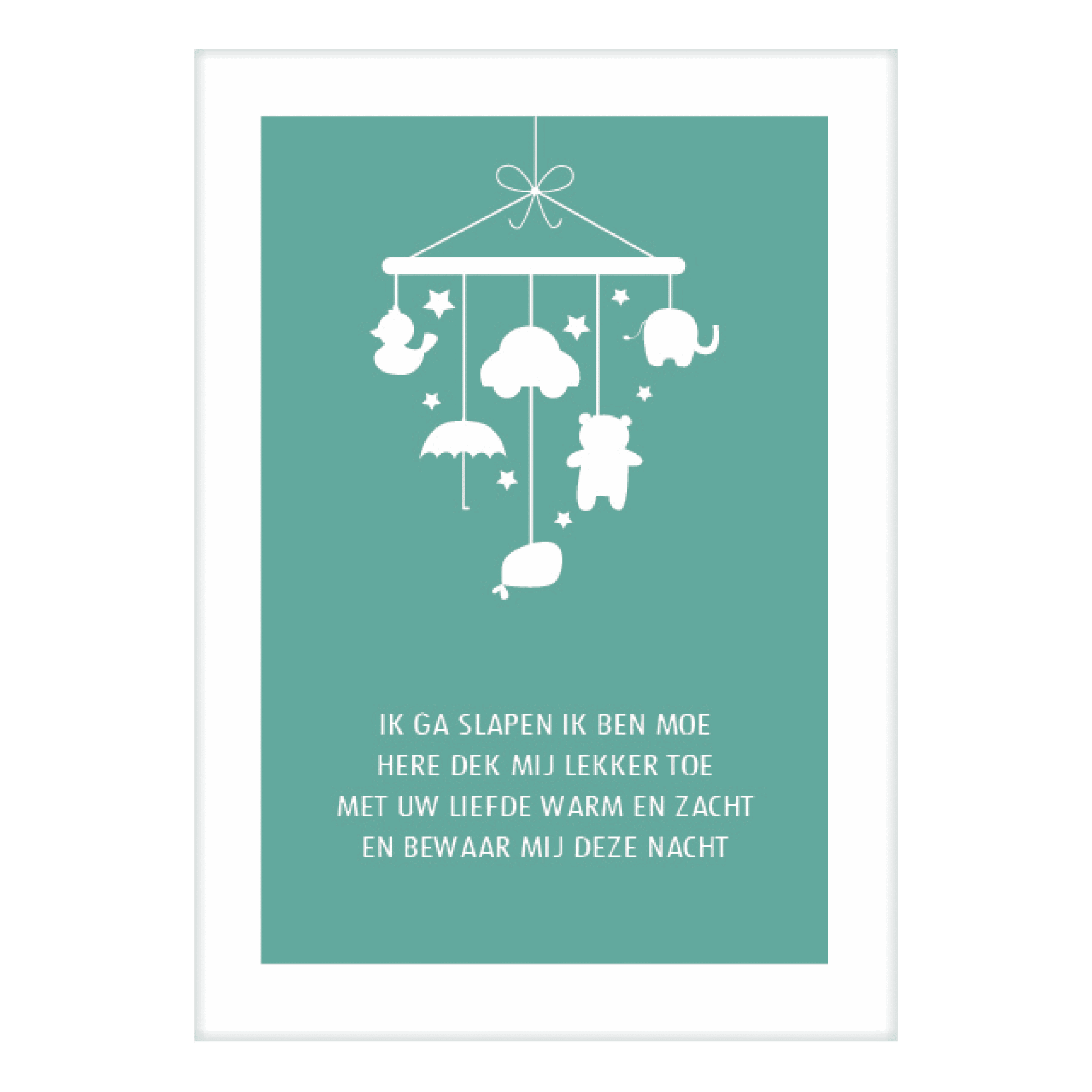 Cadeaubord ik ga slapen ik ben moe