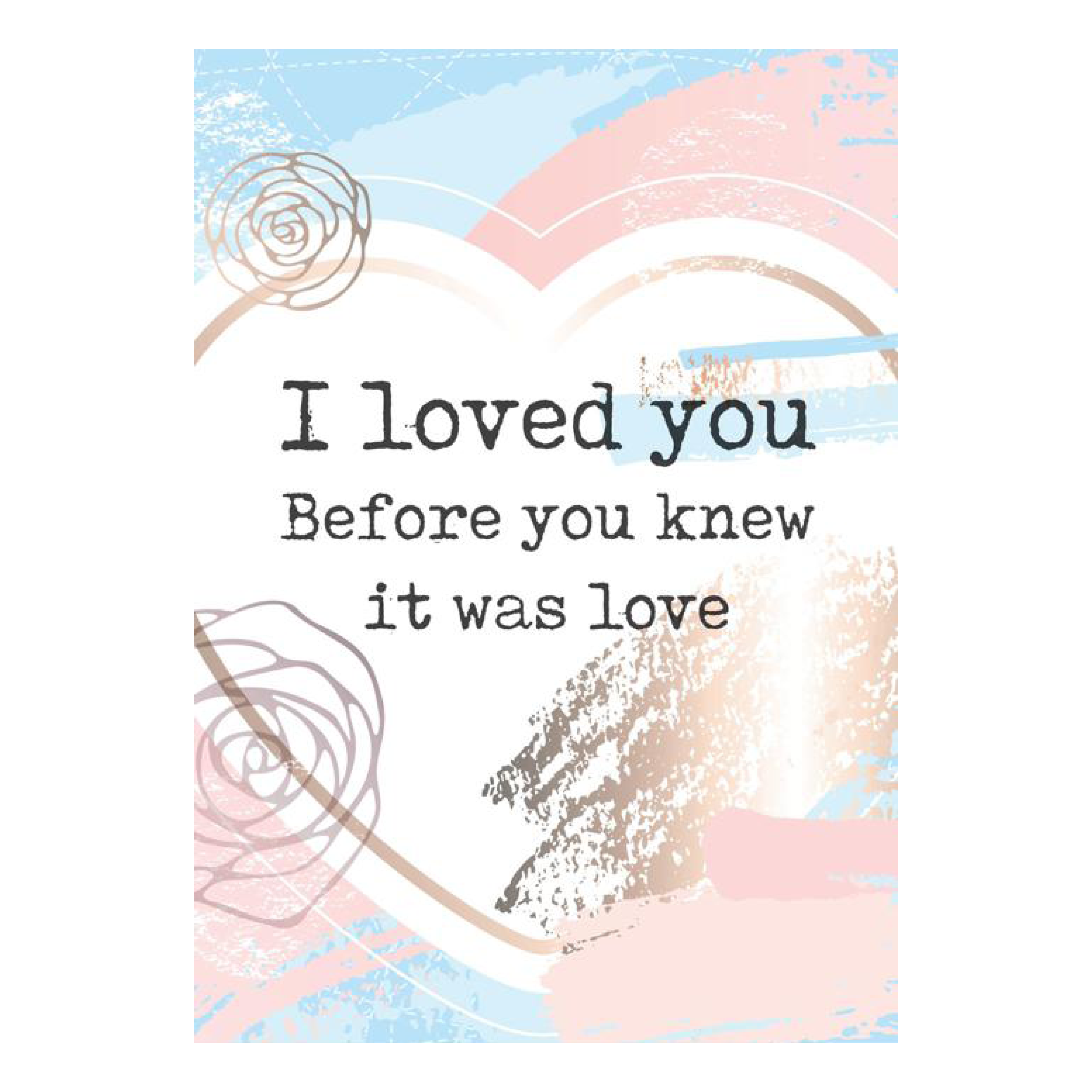 Poster 'I loved you'