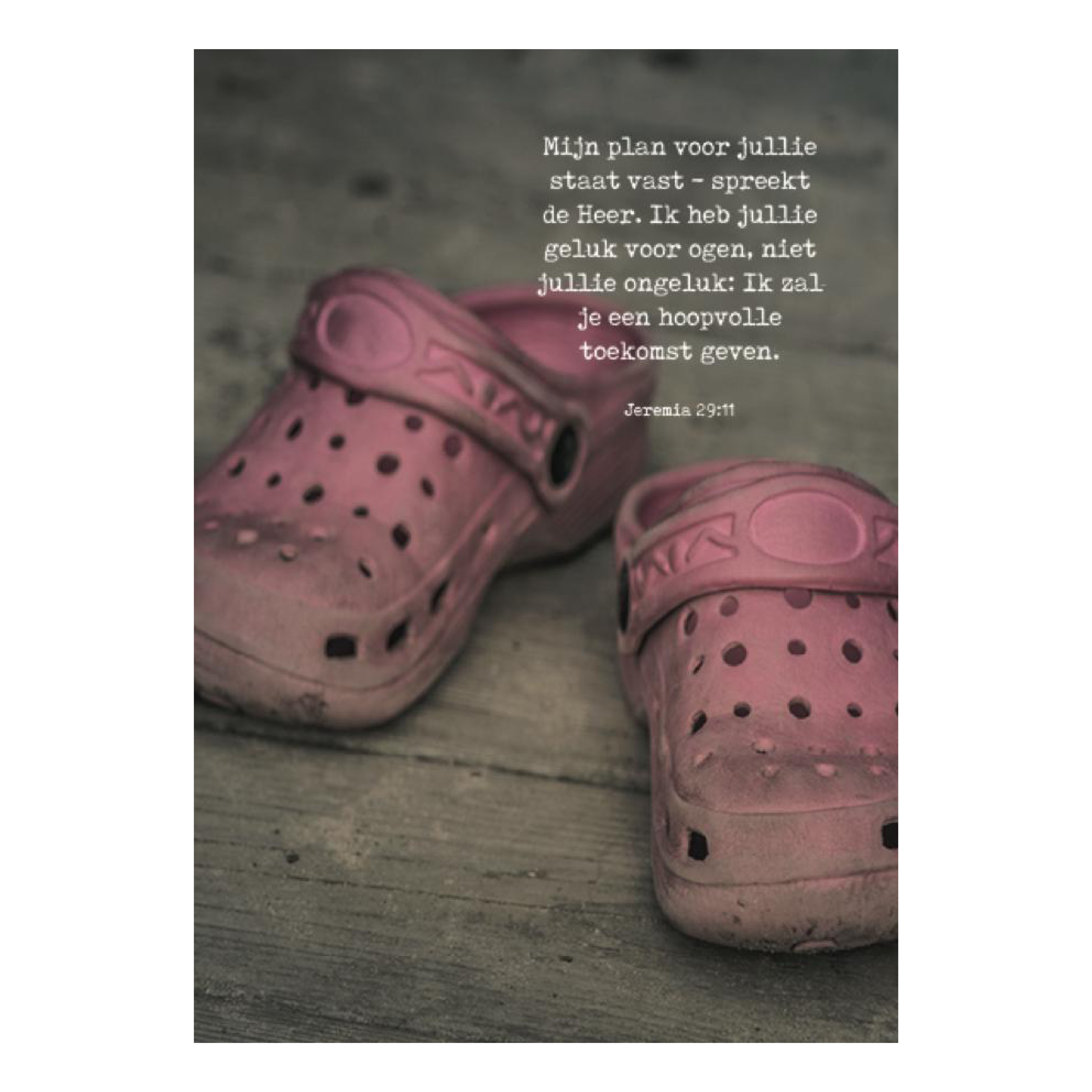 Poster A4 'Mijn plan voor jullie staat vast'