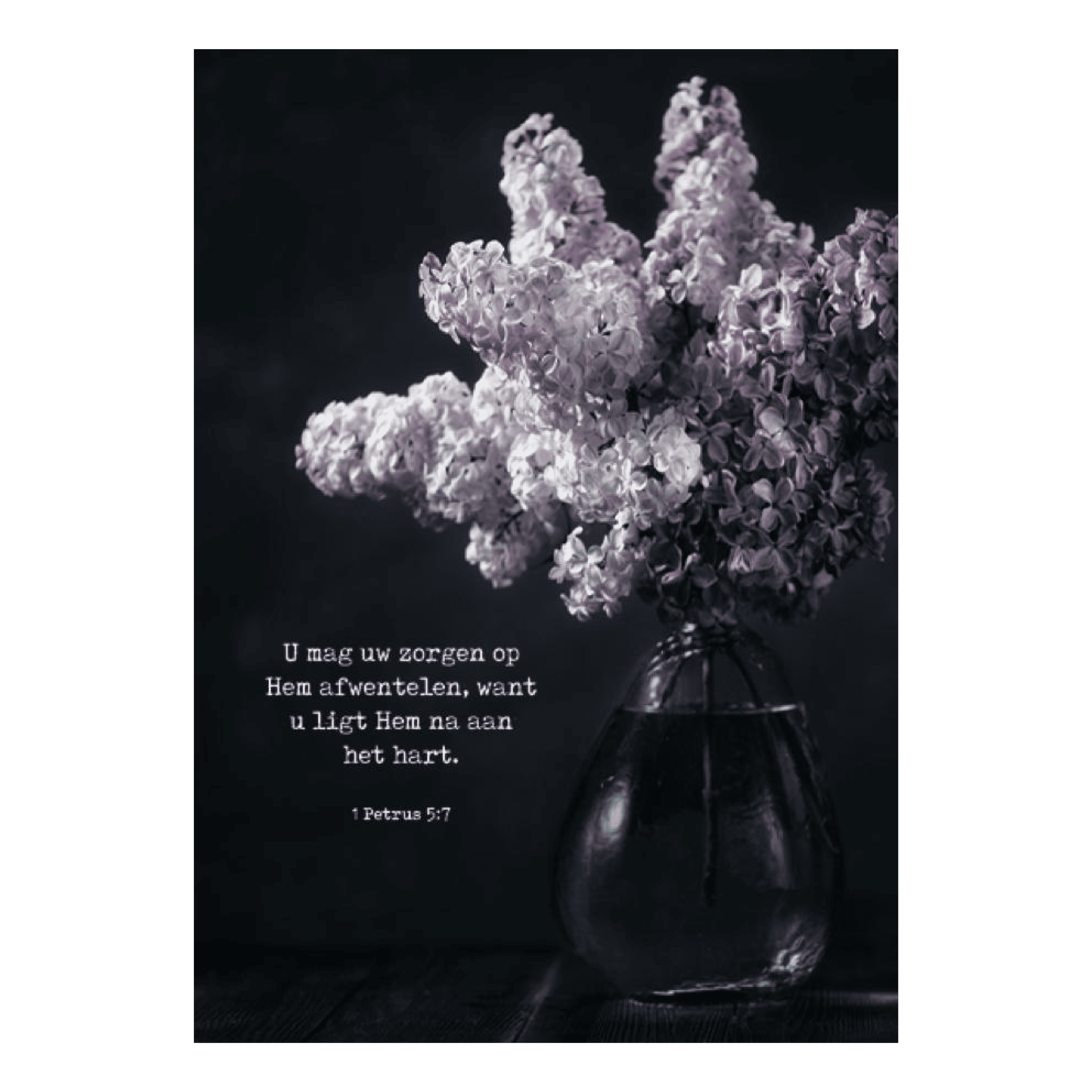 Poster A4 'U mag uw zorgen'