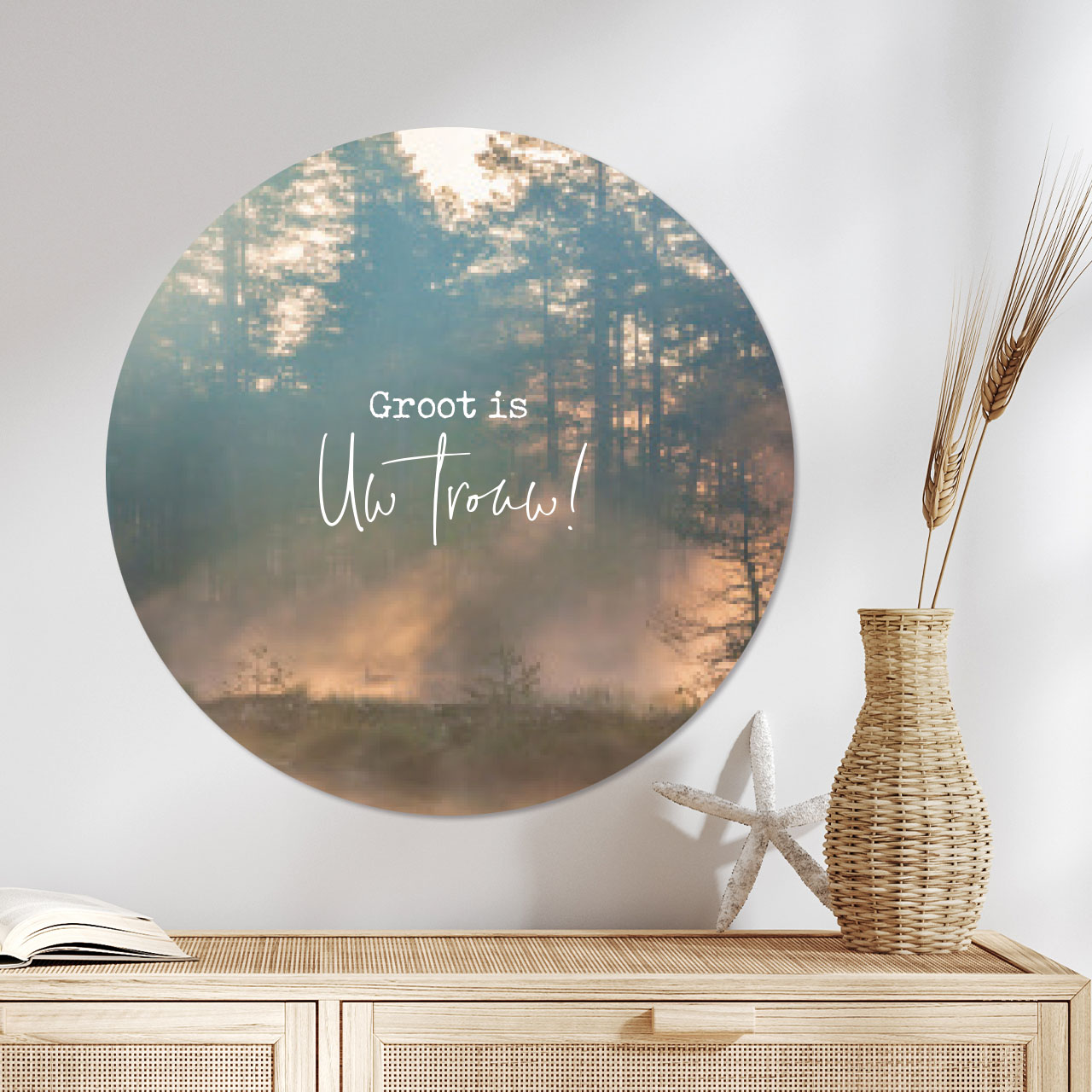 Muurcirkel 'Groot is Uw trouw'